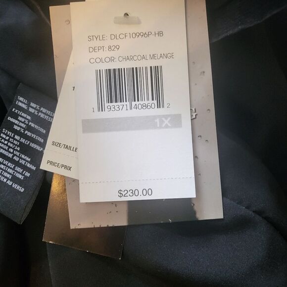 London Fog spring rain coat 1X. Brand New - Picture 8 of 11